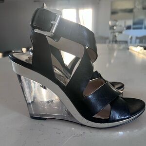 Michael Michael Kors black wedges size 6.5